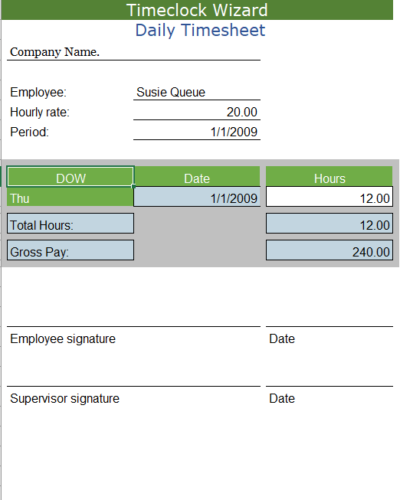 Daily Timesheet pic