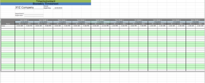 Bi Weekly Timesheet Template Free from www.timeclockwizard.com